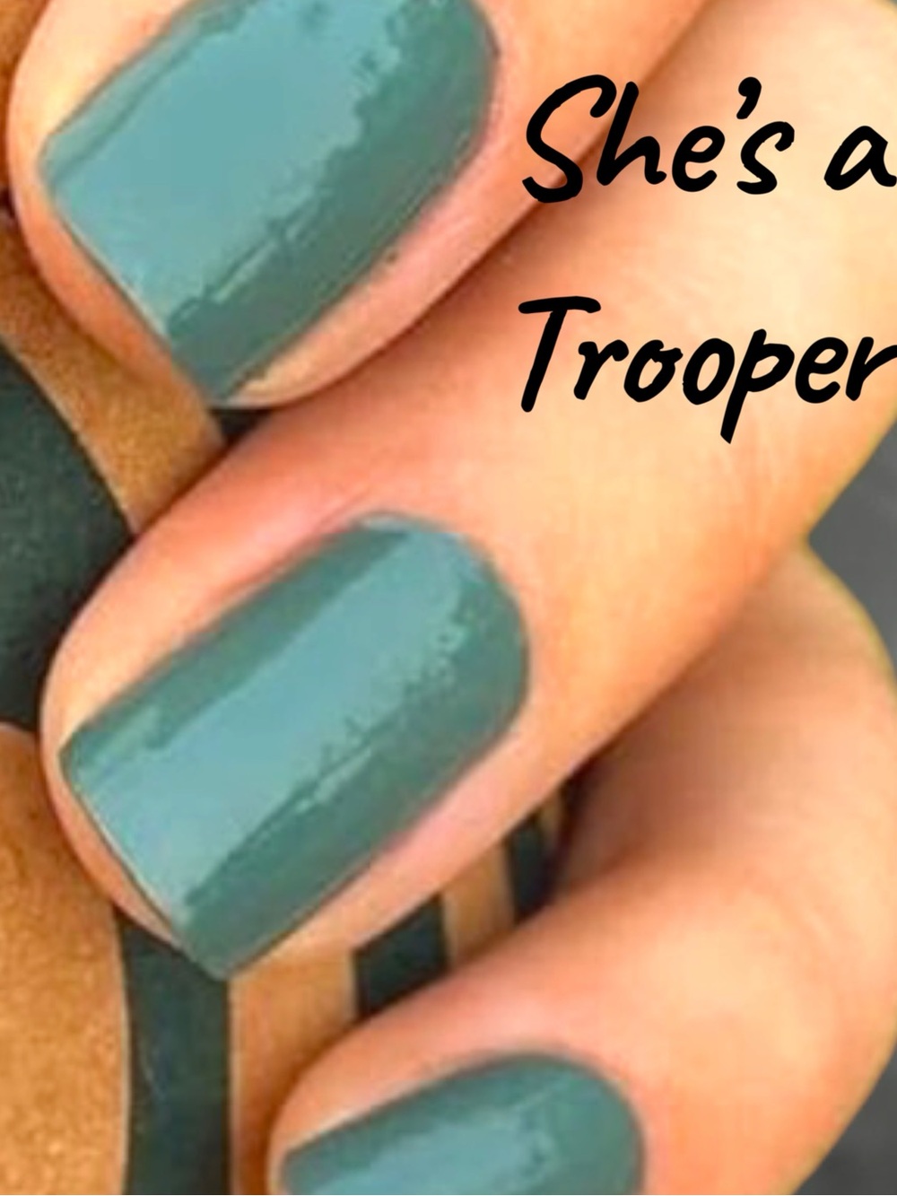 She's a Trooper Teal Nail Polish - Color Street retired